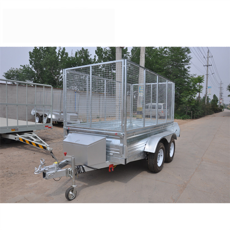 高效運輸解決方案 2噸熱鍍鋅帶鋼格自卸拖車詳解